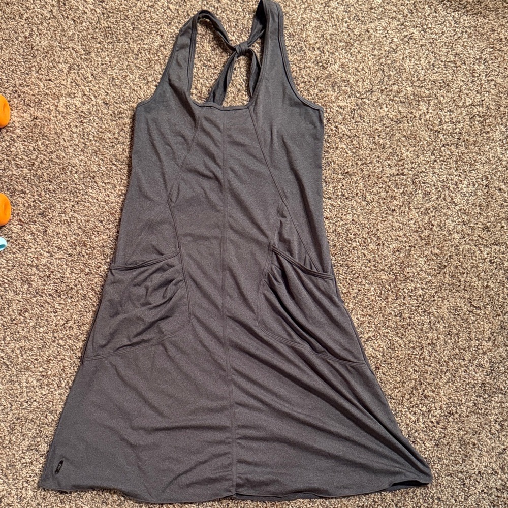 Lole Athletic Gray Sleeveless Dress with Pockets